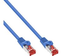 InLine 76150B Câble patch S/FTP (PiMf) Cat.6 250 MHz PVC CCA Bleu 0,5 m