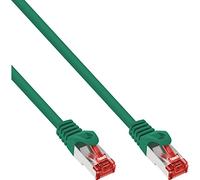 InLine 76150G Câble patch S/FTP (PiMf) Cat.6 250 MHz PVC CCA Vert 0,5 m