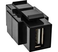 InLine 76201t Boîtier USB 2.0 Snap-Insert dans, USB A Femelle vers B Femelle Noir