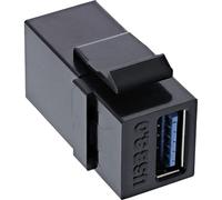 InLine 76202L USB 3.0 Keystone Snap-In Insert USB A Femelle/Femelle Noir