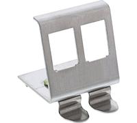 InLine 76203B Support de Module Keystone Snap-in en métal pour Rail Chapeau