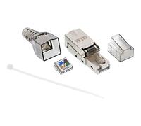InLine 76204A RJ45 Métallique, Transparent connecteur de fils - Connecteurs de fils (RJ45, Métallique, Transparent, Métal, Plastique, Cat6a, Sac en polyéthylène)