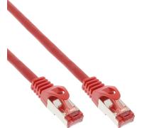 InLine® 76403R Câble patch, S/FTP (PiMf), Cat.6, 250MHz, PVC, cuivre, rouge, 3m