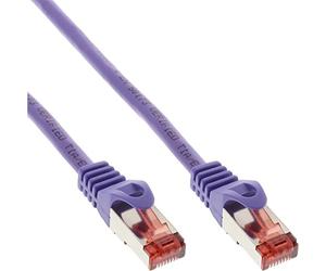 InLine 76422P Câble Patch S/FTP (PiMf), catégorie 6, 250 MHz, PVC, cuivre, Violet, 0,25 m