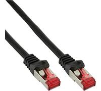 InLine 76422S Câble patch SFTP (PiMf), catégorie 6, 250 MHz, PVC, cuivre, noir, 0,25 m