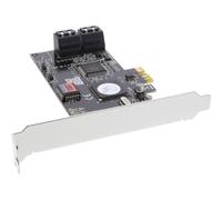 InLine® 76612A carte d'interface, 4x SATA II, RAID 0,1,5,10 PCIe (PCI-Express), incl. tôle de fente Low profile