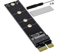 Inline 76619H Carte d'interface PCIe x1 vers SSD M.2 NVMe pour clé M/B+M Formats SSD 2230-2280 avec dissipateur Thermique et Accessoires