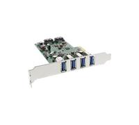 Inline 76664c carte pcie, 4 x usb 3.0 2 x sata ii et pcie) avec équerre low profile G