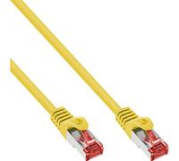 InLine 76933Y Câble patch S/FTP (PiMf) Cat. 6 250 MHz sans halogène en cuivre Jaune 0,3 m