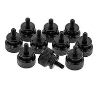 InLine 77770S Lot de 10 vis moletées pour boîtier, 12 mm, noires