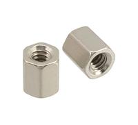 InLine 77775B Lot de 100 Doubles écrous intérieur UNC 4/40