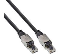 InLine® 77825S Câble patch InLine®, U/UTP, Cat.6A, sans halogène, AWG23 cuivre, noir, 25m