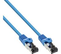 InLine® 78800B Câble patch, S/FTP (PiMf), Cat.8.1, 2000MHz, sans halogène, cuivre, bleu, 10m
