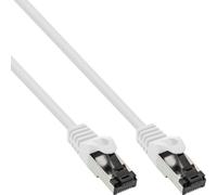 InLine® 78800W Câble patch, S/FTP (PiMf), Cat.8.1, 2000MHz, sans halogène, cuivre, blanc, 10m