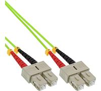 InLine Cordon fibre optique 83575Q - SC-SC multimode 7,5 m duplex 50/125 µm OM4 LSZH vert