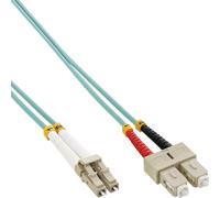 InLine® 88640O Câble à fibres optiques duplex, LC/SC, 50/125µm, OM3, 10m