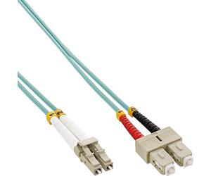 InLine 88647O Câble Duplex Fibre Optique Jarretiere Optique LWL LCSC 50125 µm OM3 7,5 m
