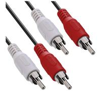 InLine Câble audio 2 x RCA mâle vers mâle 2 m