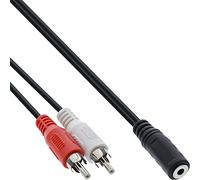 InLine Câble RCA/jack 89940A 2 x RCA mâle vers jack 3,5 mm femelle 1 m