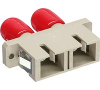 InLine® 89991D Raccord fibre optique, duplex ST/SC, multimode, beige, douille céramique, à encastrer
