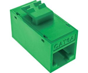 InLine 8er Pack Keystone RJ45 Buchse/Buchse ungeschirmt Cat.6A grün (76217G)