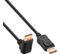InLine Câble DisplayPort 8K (UHD-2) coudé vers le haut noir G