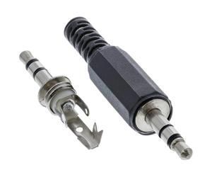 InLine 99100 connecteur de fils 3.5mm Noir, Argent
