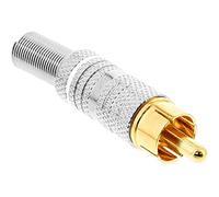 InLine 99110 N RCA mâle lötversion pour câble de 6 mm Noir