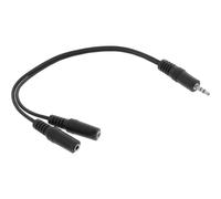 InLine® 99300 Câble jack en Y, 3,5mm jack mâle à 2x 3,5mm jack femelle, stéréo, 0,2m