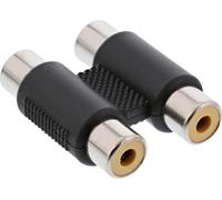 InLine® 99318 Adaptateur audio, 2x prise femelle Cinch, prise femelle / prise femelle