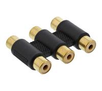 InLine 99319 câble vidéo et adaptateur Cinch female 3x RCA Noir