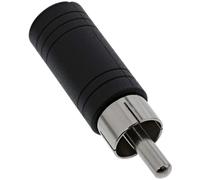 InLine 99325 changeur de genre de câble 3.5mm jack female RCA Noir