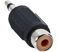 InLine 99326 3.5 mm RCA Black Cable Interface/Gender Adapter - Cable Interface/Gender Adapters (3.5 mm, RCA, Black)