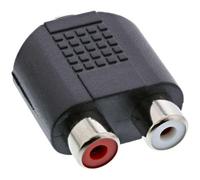 InLine 99346 changeur de genre de câble 3.5mm jack female 2xCinch Noir