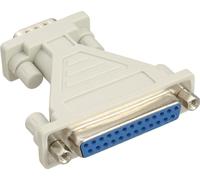 InLine® adaptateur AT, 25 broches Sub D prise femelle à 9 broches Sub D prise mâle