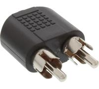 InLine® adaptateur audio, 3,5mm jack femelle stéréo à 2x Cinch mâle