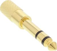 InLine® adaptateur audio, prise jack 6,3mm à prise jack 3,5mm, stéréo, or