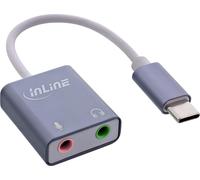 InLine® Adaptateur audio USB, câble USB-C