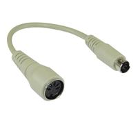 InLine® Adaptateur clavier 5 broches fiche DIN vers PS/2-Mâle Longueur : env. 10cm