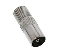 InLine Adaptateur coaxial 69915D – fiche IEC (antenne) vers prise F, compatible Modem/Télévision