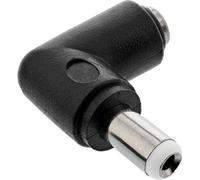 InLine® Adaptateur DC, 5,5x2,5mm DC prise creuse mâle / prise femelle coudée