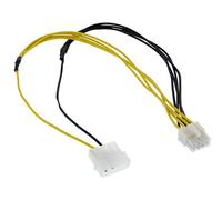 InLine® adaptateur d'électricité, 4 broches à 8 broches, bloc d'alimentation à carte mère, 0,45m