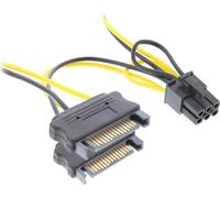 InLine® Adaptateur d'électricité int., 2x SATA à 6 broches pour cartes graphiques PCIe (PCI-Express)