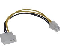 InLine® adaptateur d'électricité interne, 4 broches bloc d'alimentation à 4 broches carte mère, 0,20m