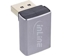 InLine Adaptateur DisplayPort 1.4, coudé à 90°, DP mâle vers femelle, compatible 8K, 17291G