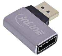 InLine Adaptateur DisplayPort 1.4 coudé à 90° vers la Droite - DP mâle vers Femelle - Compatible 8K - 17291D