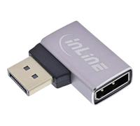 InLine Adaptateur DisplayPort 1.4 coudé à 90° vers la Gauche - DP mâle vers Femelle - Compatible 8K - 17291E
