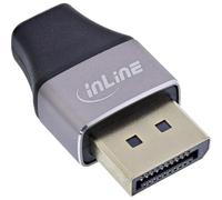 InLine Adaptateur DisplayPort 1.4, DP mâle vers Mini DP femelle, compatible 8K pour PC, Mac et moniteur, 17291B