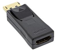 InLine Adaptateur DisplayPort DP mâle vers HDMI Femelle 4K2K avec Audio Plug and Play Compatible HDMI 1.3b Noir 17198J
