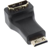 InLine® Adaptateur HDMI, HDMI A prise femelle sur Mini HDMI C prise, anguleux, 4K2K